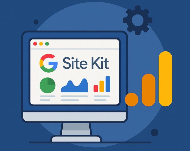 Présentation de Google analytics dans un ordinateur type cartoon